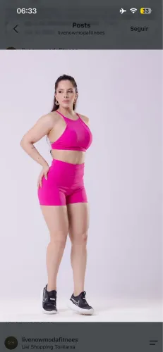 Conjunto fitness poliamida