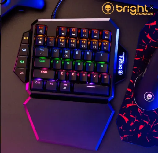 Teclado Gamer Mecânico Bright One Hand Novo na Caixa