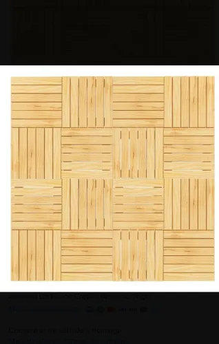 8 Decks De Madeira 30x30cm Para Área Externa Piscina
