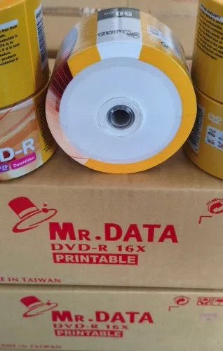 DVD-R Mr. Data Printable 50 Mídias 4.7GB 120 Min 16X Original