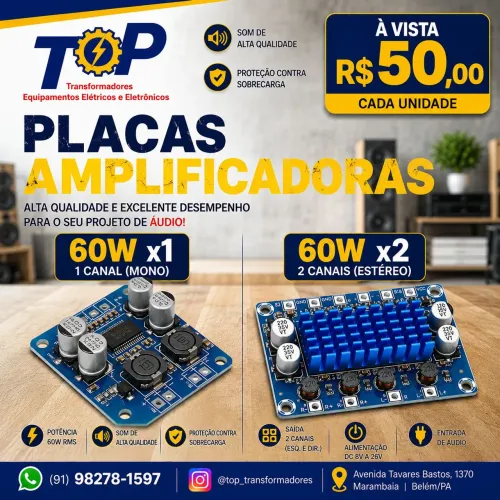 Placa Amplificada 60W