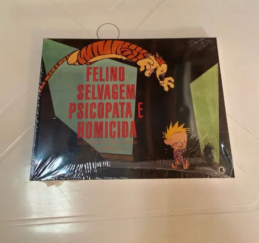 calvin e haroldo - felino selvagem psicopata e homicida gibi quadrinhos lacrado