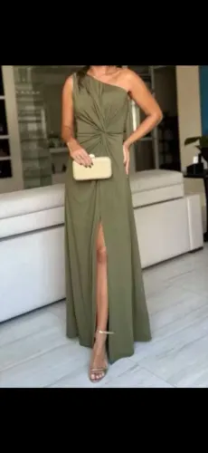 Vestido de festa Verde Oliva