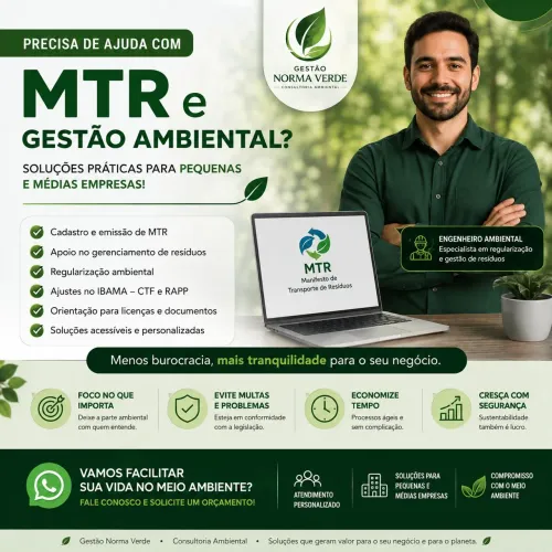 ? Engenheiro Ambiental | MTR | Regularização Ambiental para Empresas