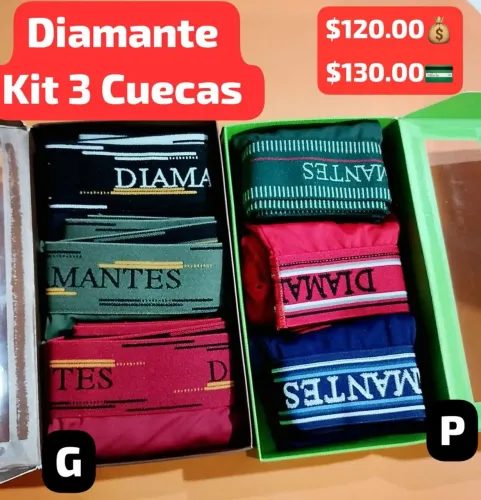 Cueca diamante P ao G3