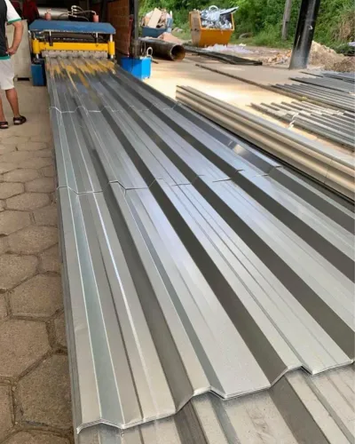 Telhas zincadas ou de zinco