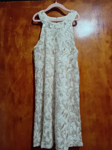 Vestido de Festa Zara (Com Lantejoulas) - Tamanho 13-14 anos (164cm)