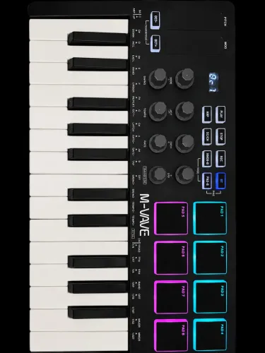 Teclado MIDI M-VAVE SMK25 25 Teclas Bluetooth USB-C - | Pouquíssimo Uso 