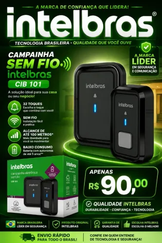 Campainha Sem Fio Intelbras