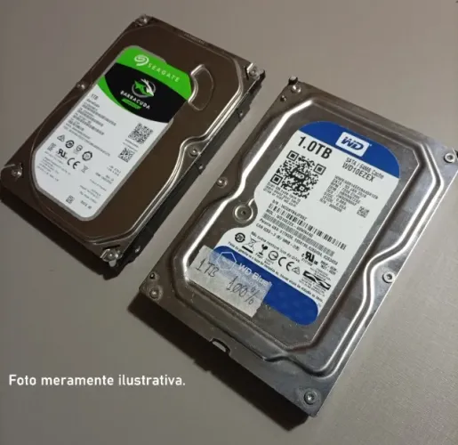 Disco rígido (HD). Modelo para desktop. Capacidade: 1TB Várias marcas. Consulte disponi
