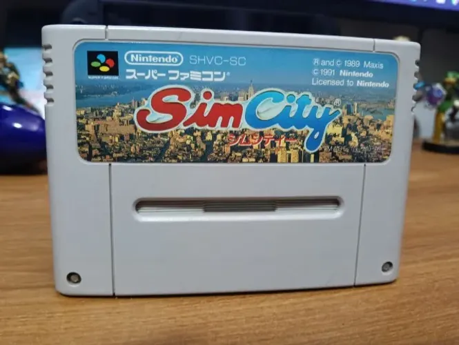 Sim City Cartucho Original Fita Super Nintendo Famicon SNES SFC