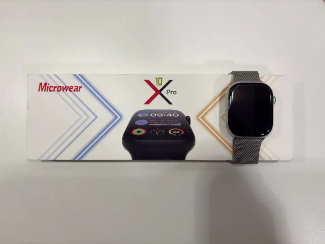 Smartwatch Microwear X10 Pro AMOLED GPS NFC ChatGPT + 2 pulseiras + caixa
