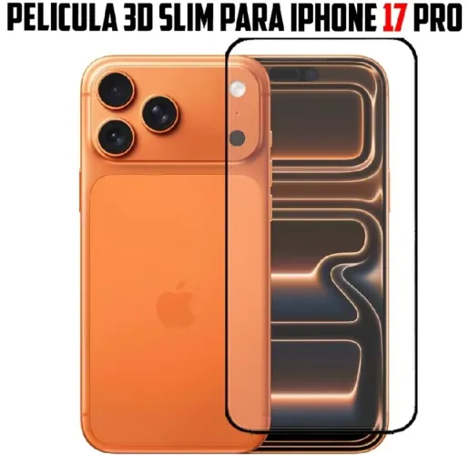 Película 3D Slim De Vidro Temperado para Iphone 17 PRO blindada