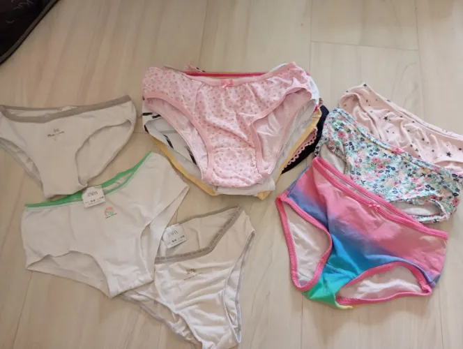 18 calcinhas menina tamanho M