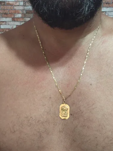 CORRENTE OURO PIASTRINE 18K750 2MM 10.09G MACIÇA