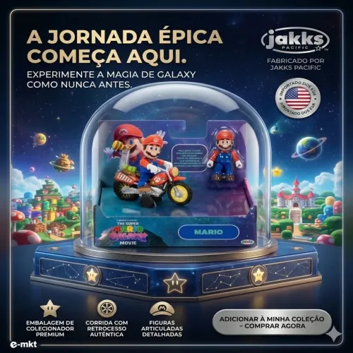 Moto Super Mário Galaxy Motocycle