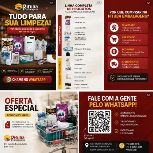 PRODUTOS DE LIMPEZA E DESCARTAVEIS EM GERAL