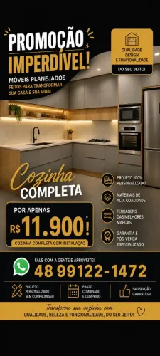 Cozinha Planejada Completa por Apenas R$ 11.900!
