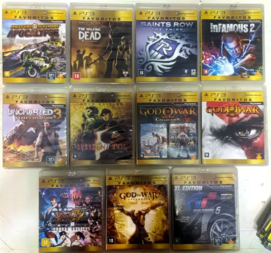 Lote Jogos Edição Favoritos Ps3 - Ac cartão e Olx pay (temos outros jogos)