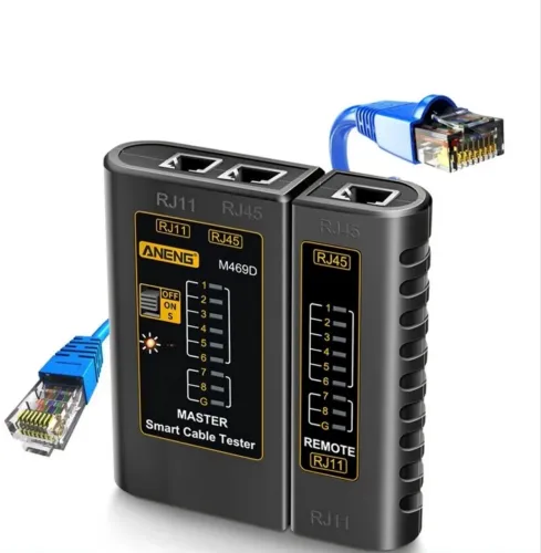 Ferramenta de teste de cabo de internet Cat5 RJ11 RJ12 RJ45 rede Ethernet Lan usado