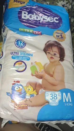 Vendo pacotes fralda babysec,  tamanho M