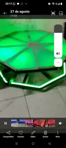 Plataforma giratória 360 com capacidade de 4 pessoas
