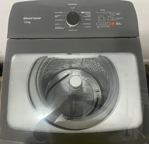 Lavadora de Roupas Brastemp Branca 13 Kg c/ Cesto Inox e 12 Programas de Lavagem, 110 V