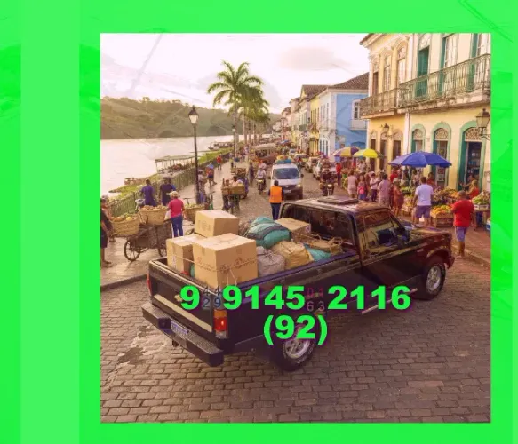frete para bairros como São Jorge, Educandos e Dom Pedro! garanta seu transporte!