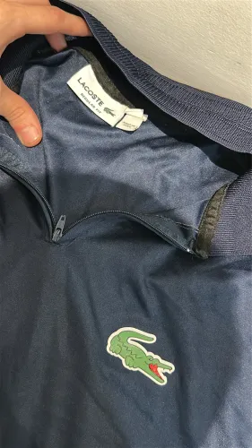 Polo Lacoste Sport Azul e Amarelo