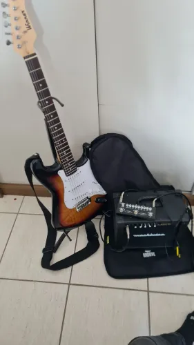 Guitarra +ampli+Pedal de efeito