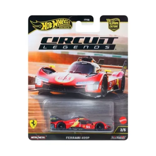 Hot Wheels Premium Ferrari 499P Circuit Legends Car Culture