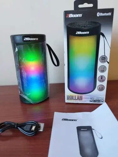 Rádio FM Bluetooth com Led's RGB