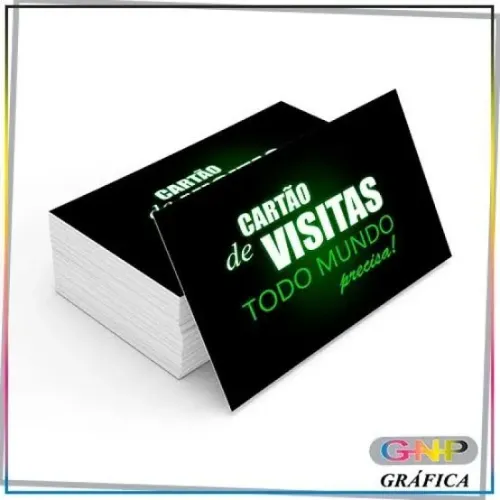 Cartão de visita papel ciuche verniz, panfletos, folhetos e folder