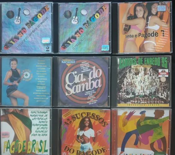 9 CDs Samba e pagode.Coletaneas