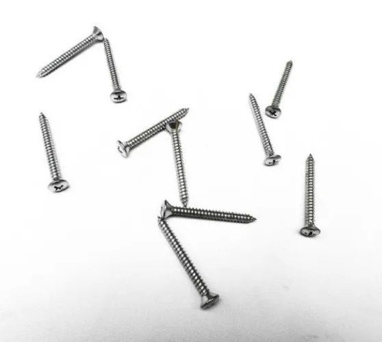 Parafuso Cabeça Cônica Phillips 4,8 x 46mm Auto Atarraxante Zincado Jogo com 10