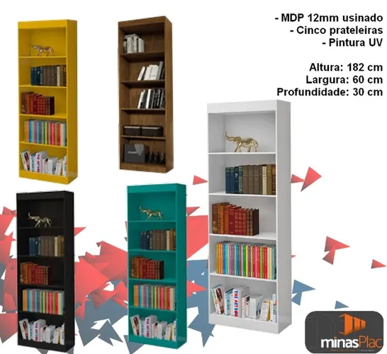 Sala escritório livreiro