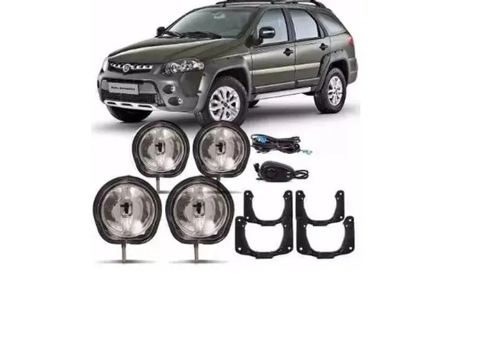 Kit Farol Milha Neblina Palio Weekend Lock Adventure Strada
