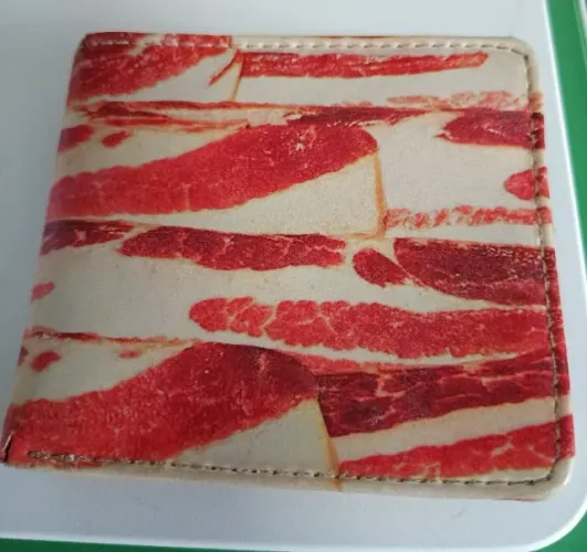 Carteira estilo bacon