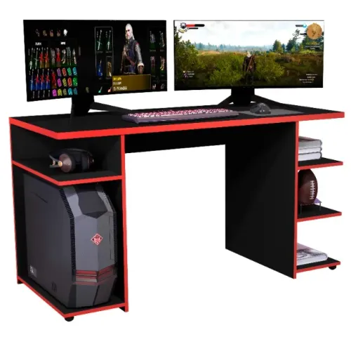 Mesa / Escrivaninha Gamer PRO Com Nichos! Frete e Montagem Grátis