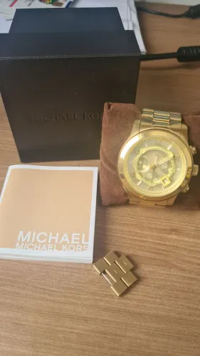 Relógio Michael Kors Original Dourado 48mm