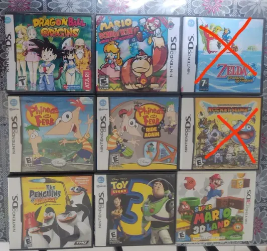 Jogos Nintendo DS e 3ds leia a descrição