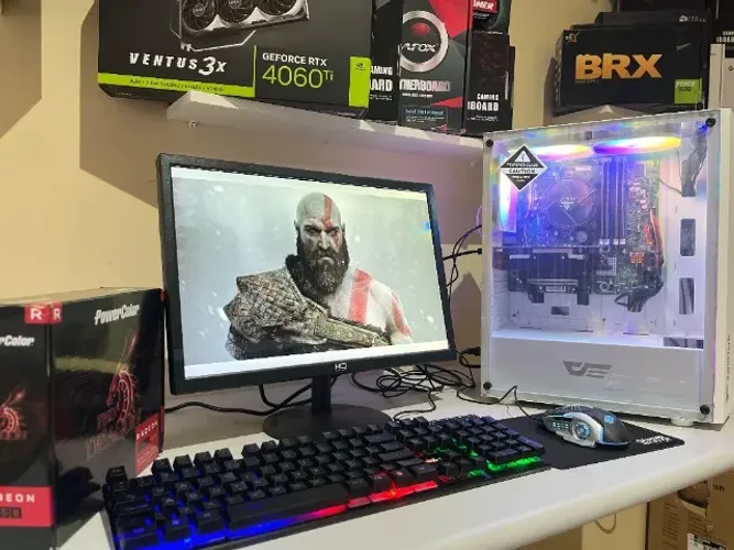 Pc Gamer Completo Novo i5 16 ram Gtx 1050 Novo 1 ano de garantia