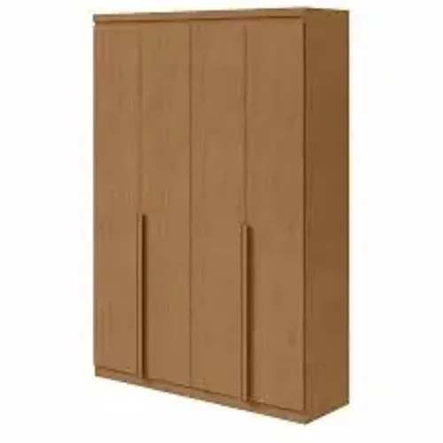 Guarda Roupa Solteiro 4 Portas Marrom