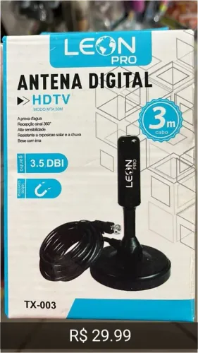 Antena interna tv digital ultra hd leon