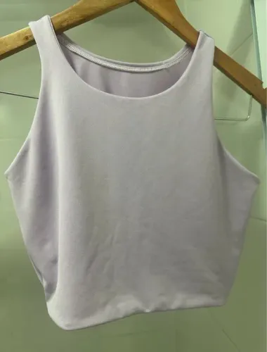 Top Cropped Feminino Lilás
