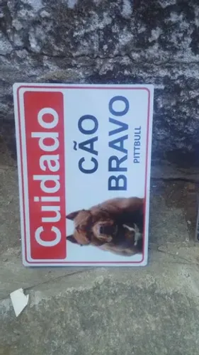 Placa em PS com impressão
