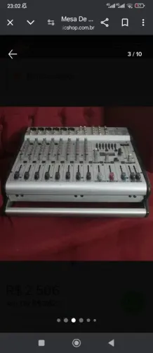 Europower mesa com amplificador embutido PMx 1000 prés Octane oportunidade