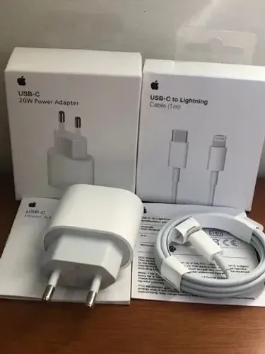 Carregador iPhone Turbo 20W Apple Usb-C Lightning (Original)