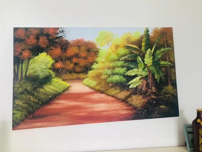 Quadro 70x120 Paisagem em Tela - Natureza Vibrante