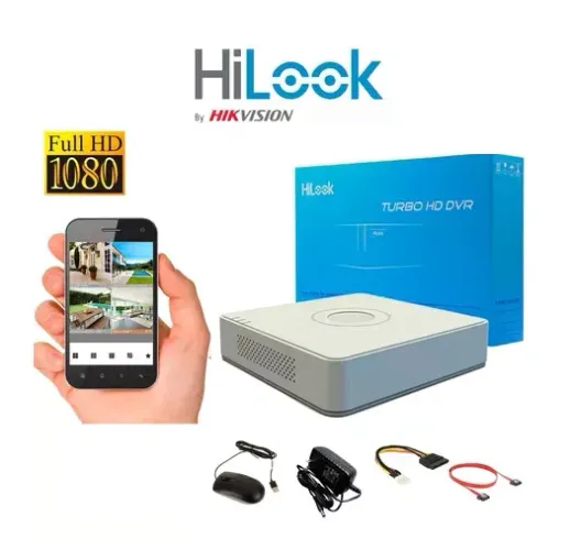 Dvr Hvr Nvr Hikvision hilook 4 Canais Hdcvi Hdtvi Ahd CFTV